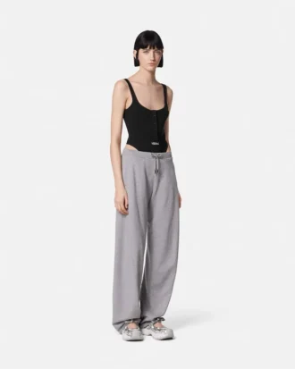 Bodysuit i ribbet bomuld