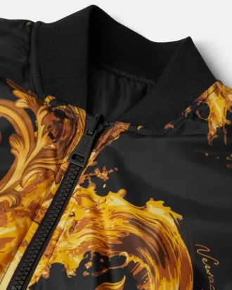 Bomberjakke med print