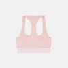 Bomulds-jersey bralette med rund halsudskæring
