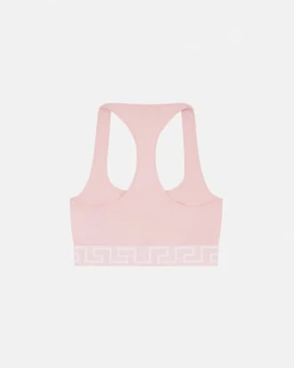 Bomulds-jersey bralette med rund halsudskæring