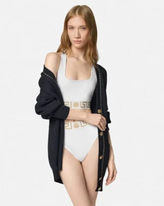 Bomulds-jersey bralette med rund halsudskæring