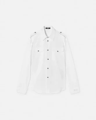 Bomulds-poplin skjorte i regular fit