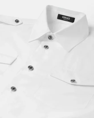 Bomulds-poplin skjorte i regular fit