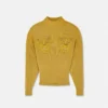 Boxy sweater i uldstrik med nitter