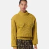 Boxy sweater i uldstrik med nitter