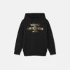 Børne-hoodie i bomuldsjersey med print