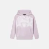 Børne-hoodie i bomuldsjersey med print