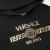 Børne-hoodie i bomuldsjersey med print