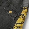 Børne kjole i denim med print