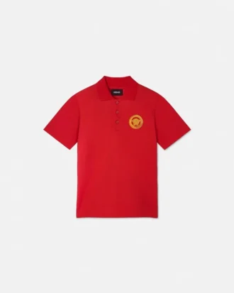 Børne-polo i bomulds-piqué med print