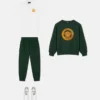 Børns broderet sweatshirt i bomuldsjersey