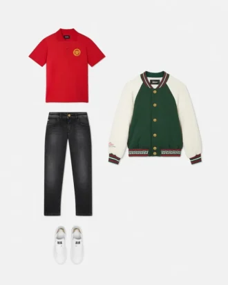 Børne-polo i bomulds-piqué med print