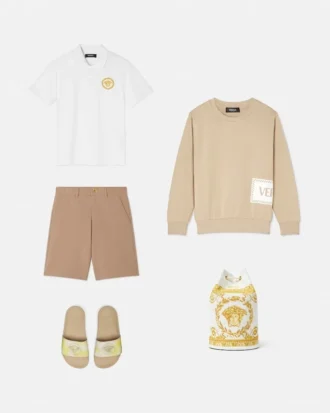 Børne-polo i bomulds-piqué med print