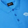 Børne-polo i broderet bomulds-piqué