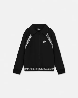 Børne-sweatshirt i bomuldsjersey med lynlås
