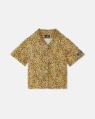 Børnebluse i cady med print