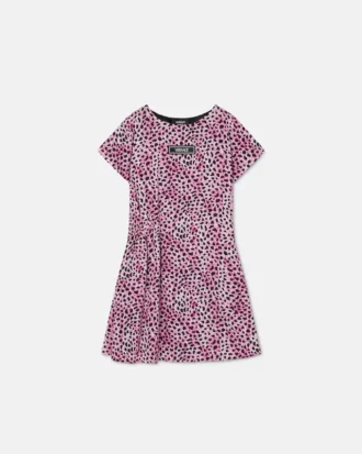 Børnekjole i viskose med print