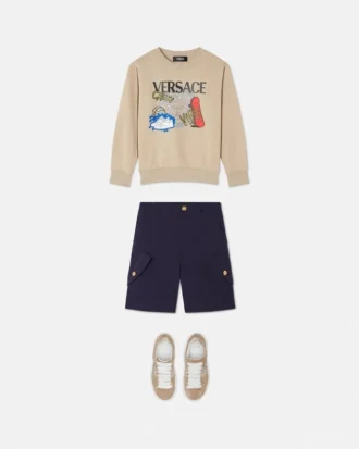 Børneshorts i bomulds-poplin