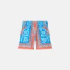 Børneshorts i bomulds-poplin med print