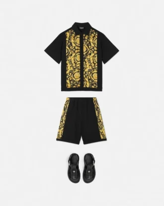 Børneshorts i Milano-sting med print