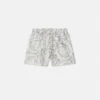 Børneshorts i silketwill med print