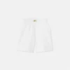 Børnesweatshorts i broderet bomuldsjersey Børnesweatshorts i broderet bomuldsjersey