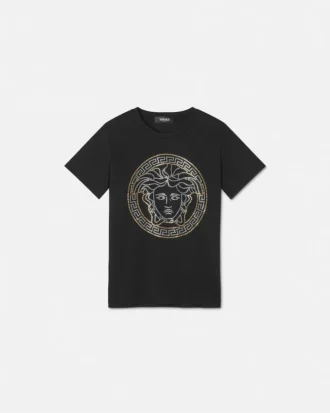 Børnet-shirt i bomuldsjersey med dekorationer
