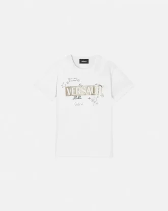 Børnet-shirt i bomuldsjersey med print