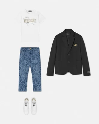 Børnet-shirt i bomuldsjersey med print