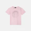 Børnet-shirt i bomuldsjersey med print og pynt