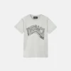 Børnet-shirt i bomuldsjersey med print og pynt