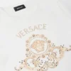 Børnet-shirt i bomuldsjersey med print og pynt