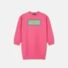Børns broderet sweatshirt i bomuldsjersey
