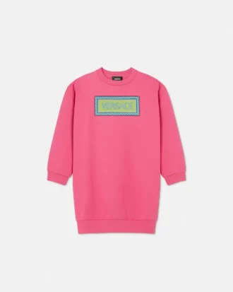 Børns broderet sweatshirt i bomuldsjersey
