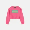 Børns broderet sweatshirt i bomuldsjersey Børns broderet sweatshirt i bomuldsjersey