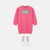 Børns broderet sweatshirt i bomuldsjersey
