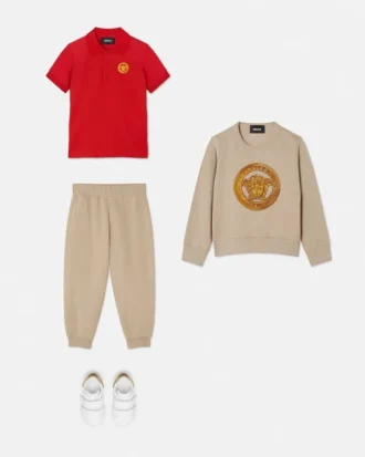 Børne-polo i bomulds-piqué med print