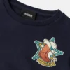Børns broderet sweatshirt i bomuldsjersey