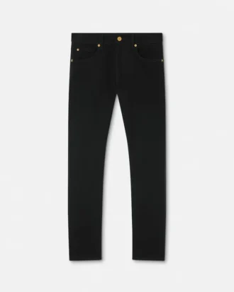Broderede slim jeans