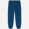 Broderede sweatpants i bomuldsjersey