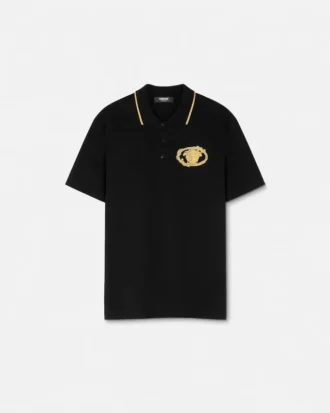 Broderet Buckle Crest-poloskjorte