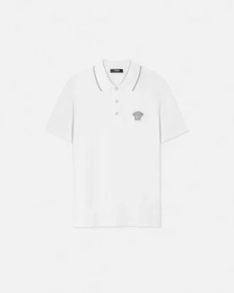 Broderet Medusa-poloskjorte