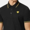 Broderet polo i bomuldspiqué