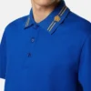 Broderet polo i bomuldspiqué
