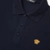 Broderet polo i bomuldspiqué