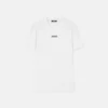 Broderet slim fit T-shirt i bomuldsjersey