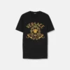 Broderet slim fit T-shirt i bomuldsjersey