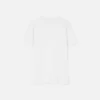 Broderet slim fit T-shirt i bomuldsjersey