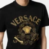 Broderet slim fit T-shirt i bomuldsjersey
