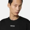 Broderet slim fit T-shirt i bomuldsjersey